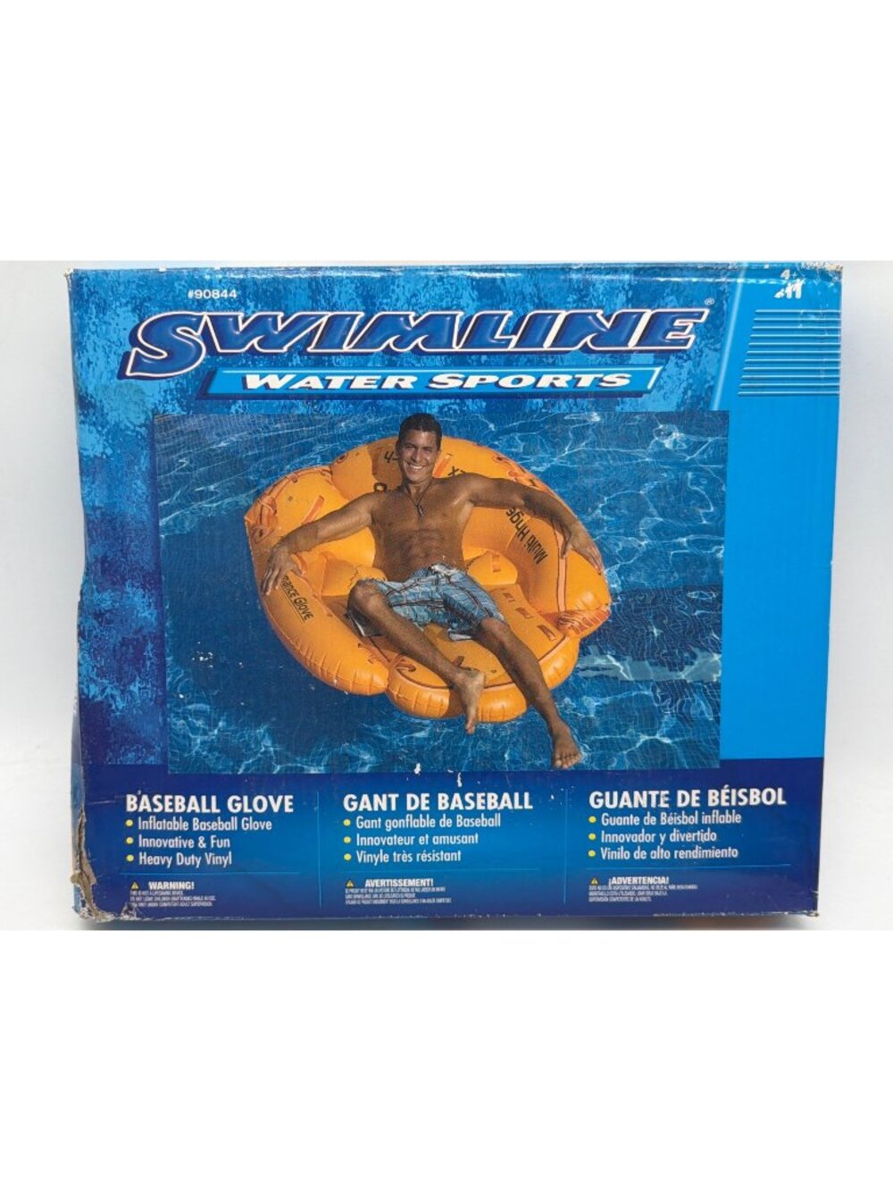 Swimline Giant Inflatable Baseball Glove Pool Float Heavy-Duty Vinyl 62" L x 49"